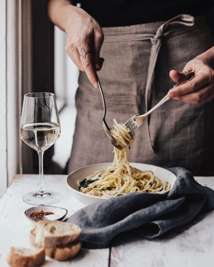 Những cách kết hợp rượu vang và mì spaghetti 