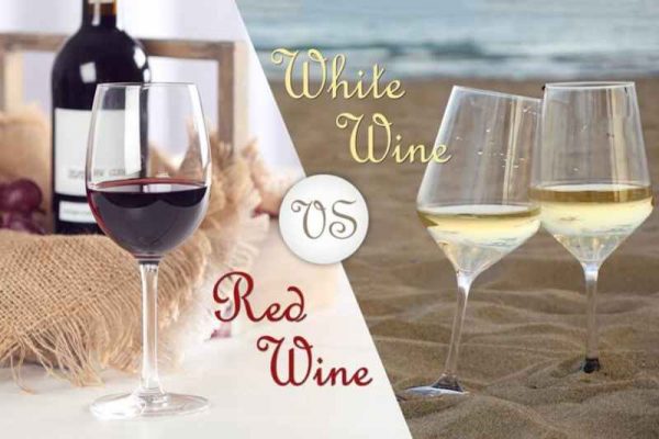 Sự khác nhau giữa ly rượu vang trắng và ly vang đỏ