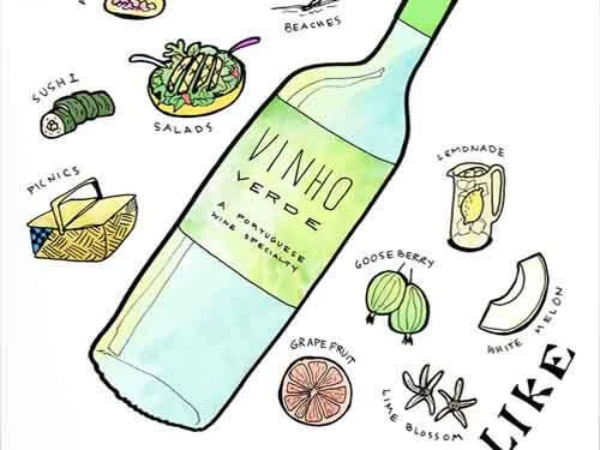 Rượu Vinho Verde thực sự không có màu xanh lá cây